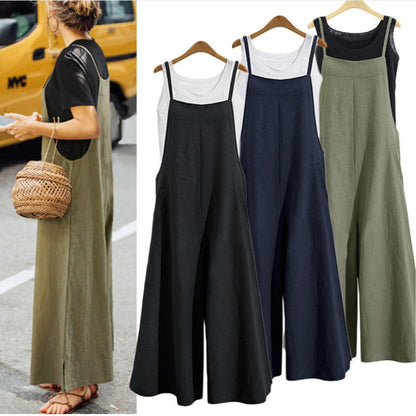 Women's Sleeveless Oversize Casual Jumpsuit