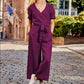 News Short-sleeved solid-color Jumpsuits