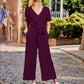 News Short-sleeved solid-color Jumpsuits