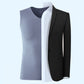 Men’s V-neck Ice Silk Tank & Shorts 2-piece Set