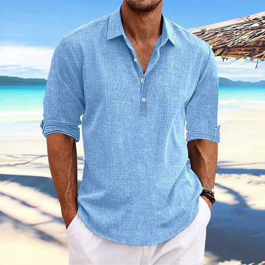 Men's  Summer Shirt Linen Shirt