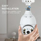 Wireless Wifi Light Bulb Security Camera