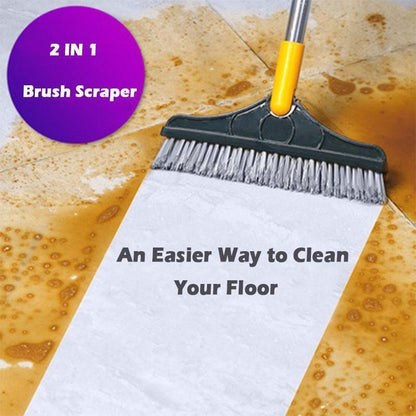 Bathroom Bristles Tile and Floor Crevice Cleaning Squeegee Brush