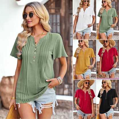 2023 Summer Loose Casual Short-sleeved Tops