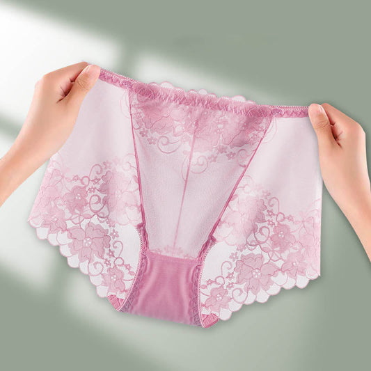 Ladies Breathable Lace Knickers(2pcs)