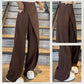 Women's Fashionable Irregular Patchwork Full-length Wide-leg Pants