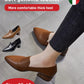 British Style Mid-heel Soft Leather Shoes