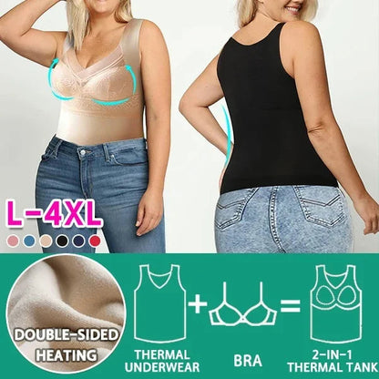 2-in-1 Built-in Bra Thermal Underwear