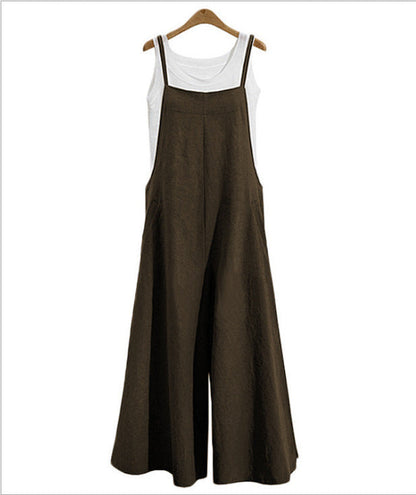 Women's Sleeveless Oversize Casual Jumpsuit