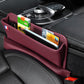 Leather Car Seat Slot Storage Box