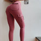 Women's Pocket Sexy Stretch Leggings Fitness Track Pants