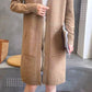 Women's Spring Mid-length Slit Knitted Cardigan