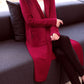 Women's Spring Mid-length Slit Knitted Cardigan