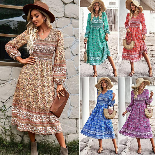 Casual Vacation Bohemian Dress