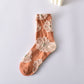 10 Pairs Women's Elegant Embossed Floral Cotton Socks