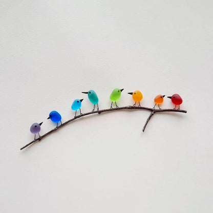 Rainbow Bird Ornament