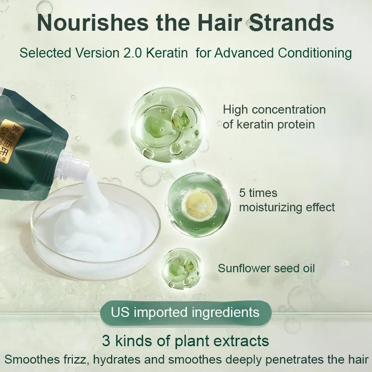 Buy 3 Get 2 Free-Polypeptide Keratin Hydrating Smoothing Hair Damage Repair Cream