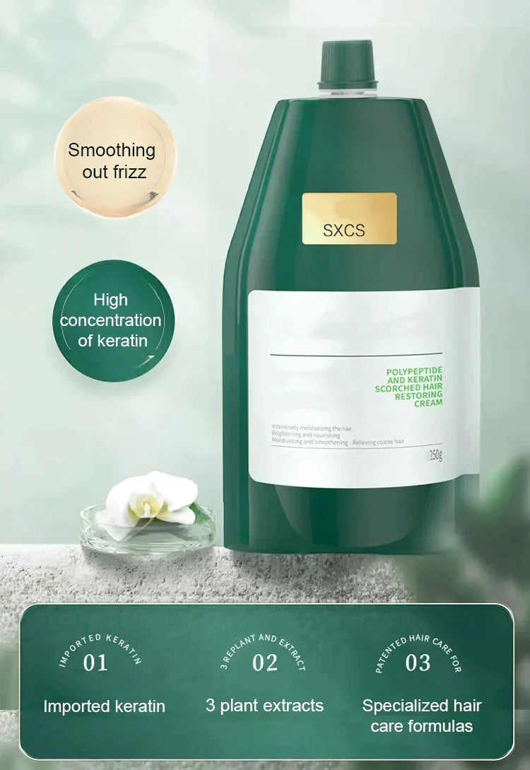 Buy 3 Get 2 Free-Polypeptide Keratin Hydrating Smoothing Hair Damage Repair Cream