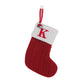 Cozy Knit Socks, Embroidered Candy Gift Bag, Letter Christmas Stocking - Perfect for the Little Ones!